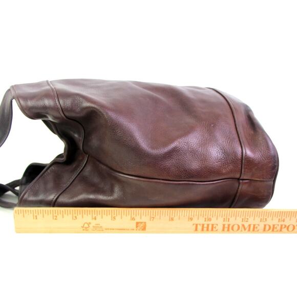 SVEN MADE IN USA BROWN GENUINE LEATHER BACKPACK SHOULDER BAG HANDBAG BOHO PURSE - Picture 10 of 11